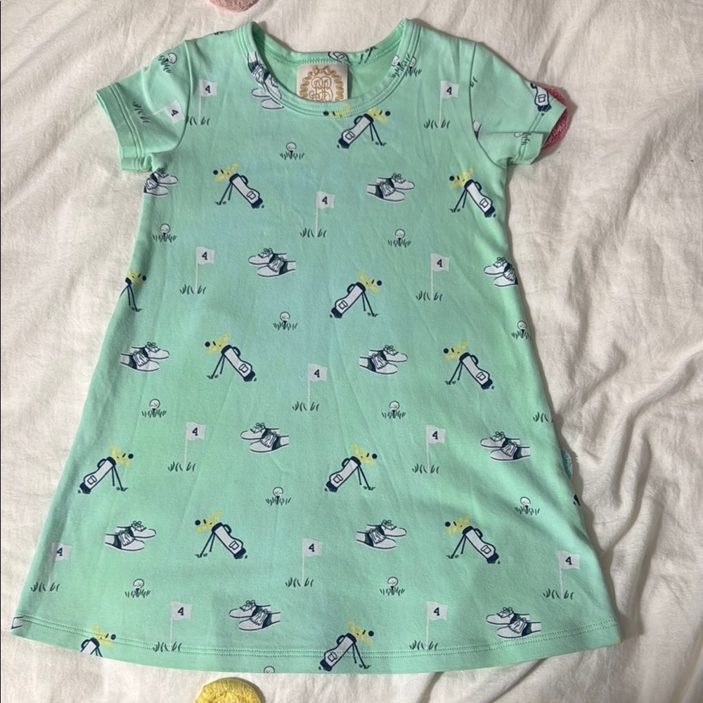 TBBC Mint Green Golf Print Dress size 4